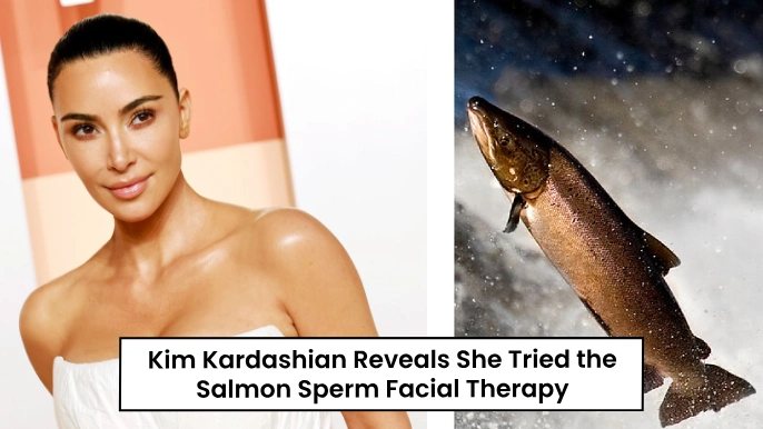 Salmon sperm facial therapy by Kim Kardashian